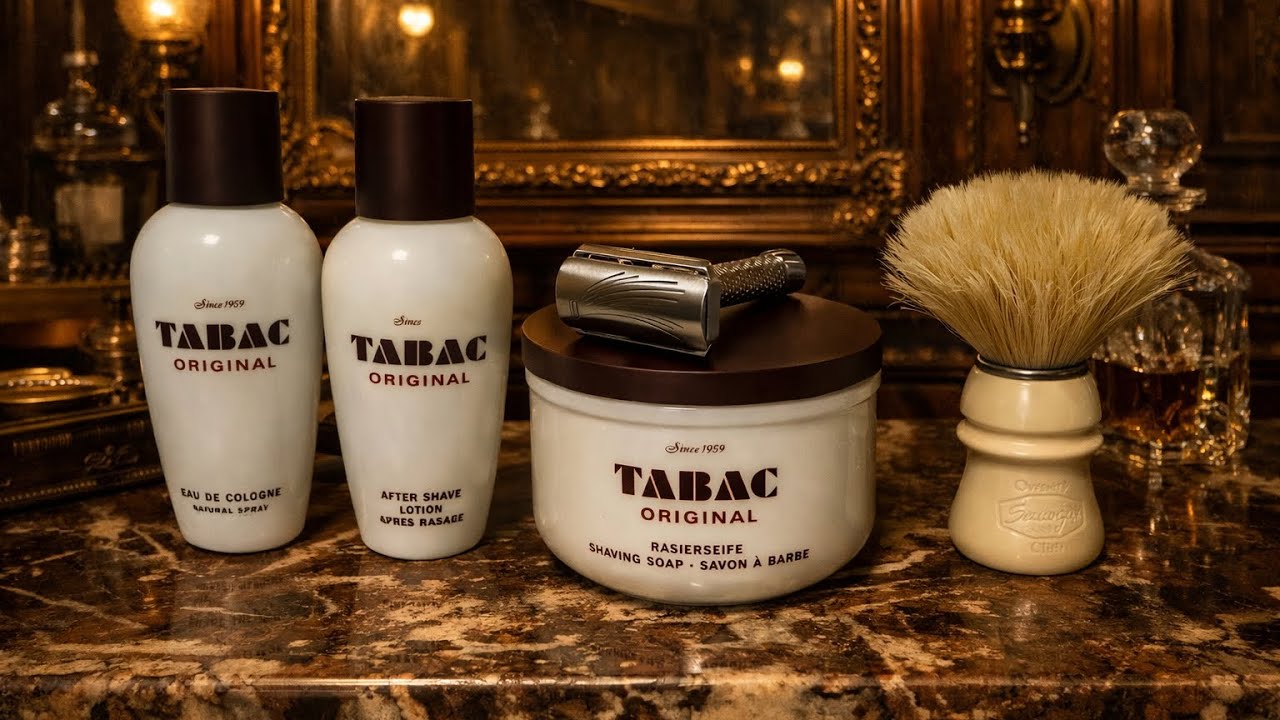 Classic Wet Shave with Tabac Original | Full Traditional Shaving Routine ASMR 
