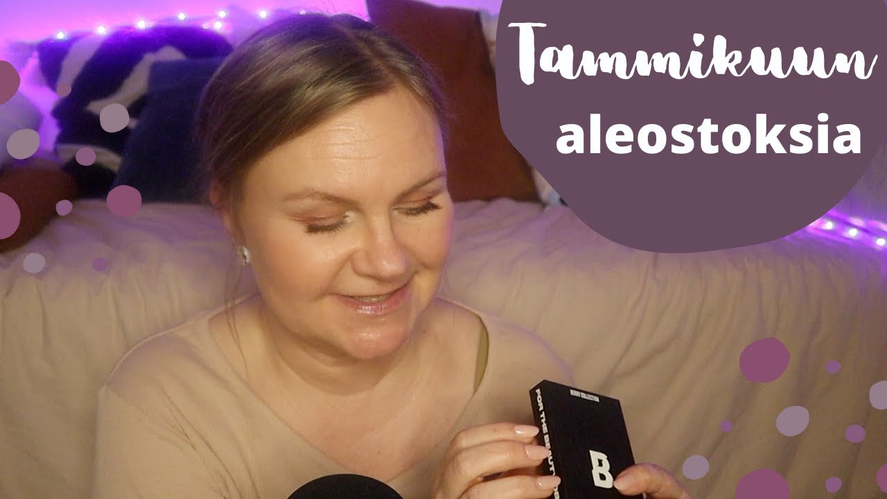 ASMR SUOMI💙Alennusmyyntiostosten esittely mm. meikkejä💄