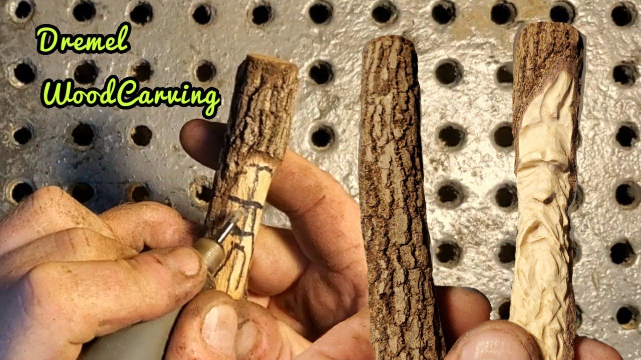 Spirit on a Stick. Woodcarving.