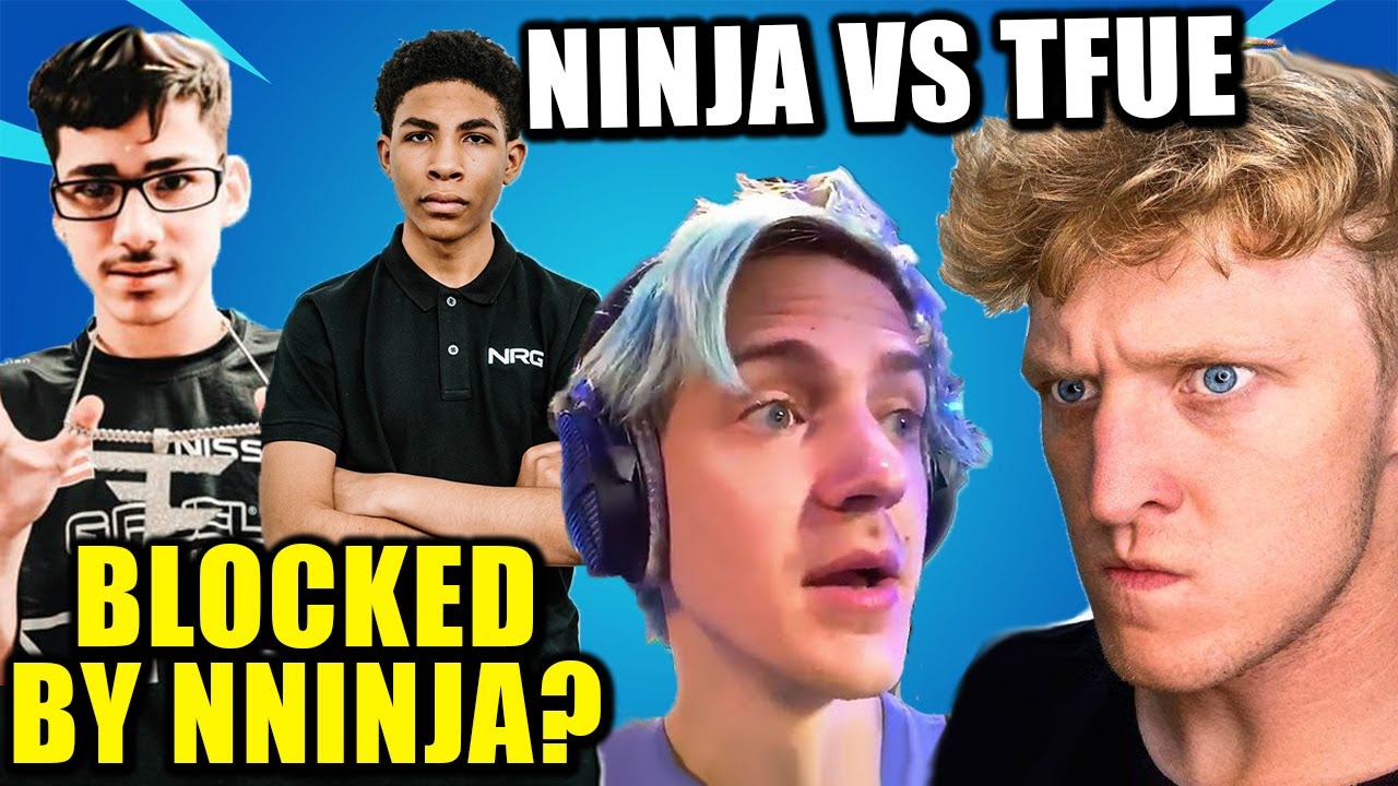 Ninja BLOCKS FaZe Sway & Unknown? Tfue MAD Ninja won't fight! Epic Addresses CHEATERS!