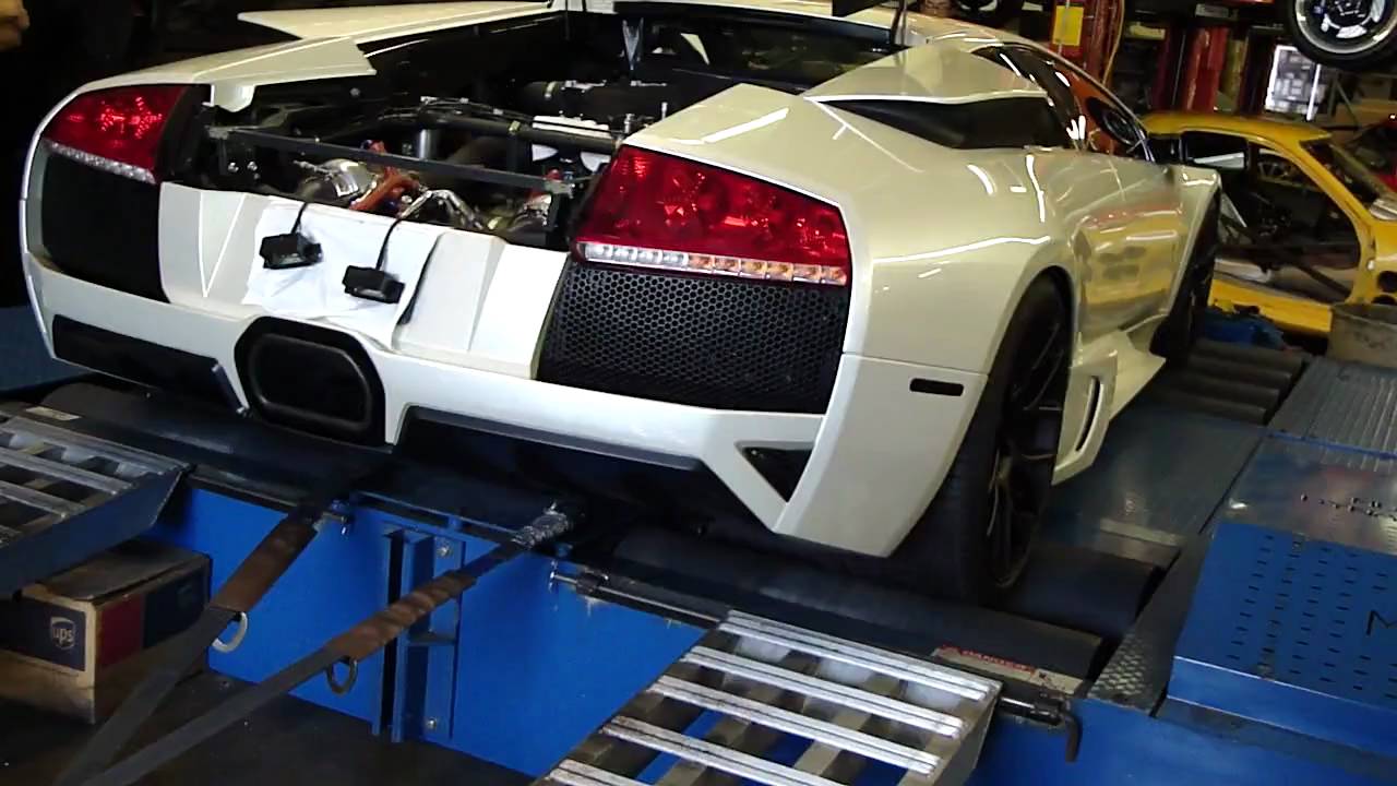 Unbelievable Lamborghini Murcielago LP640 Twin Turbo Dyno pull 2