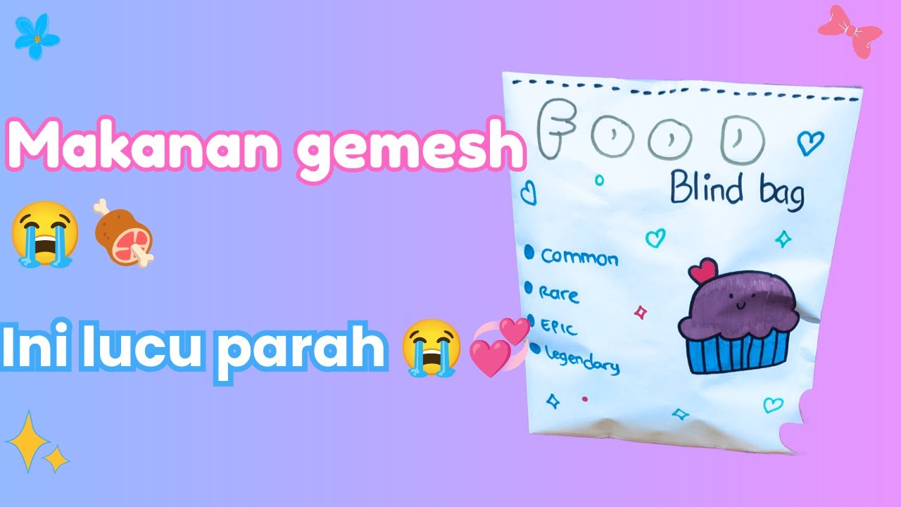 Unboxing Blind Bag Food | Makanan Gemes & Super Satisfying ASMR 🍔🍩✨