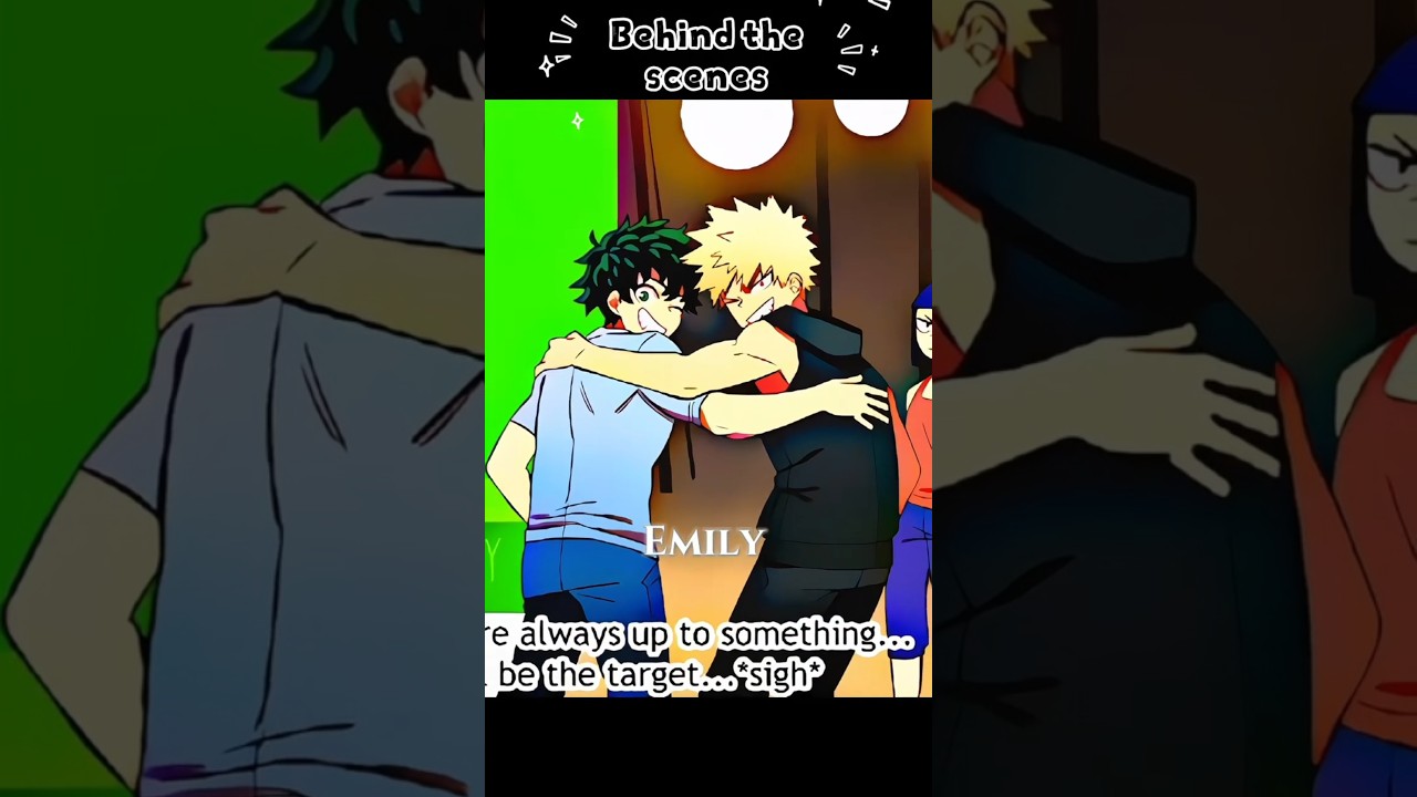 Behind the scenes🥹👌🏻#anime #mha #myheroacademia #deku #dabi #todoroki #bakugou #fyp #memes #shorts