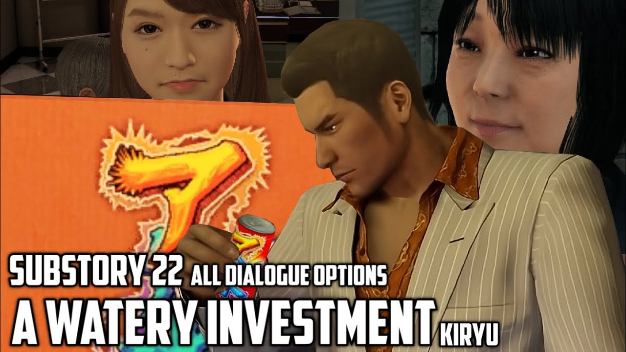Yakuza 0 - A Watery Investment (Substory 22) ALL DIALOGUE OPTIONS