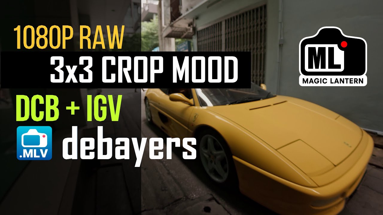 DCB vs IGV Demosaicing in MLVApp &mdash; Quick Tutorial for 3x3 1080p Magic Lantern RAW - plus - Topaz AI