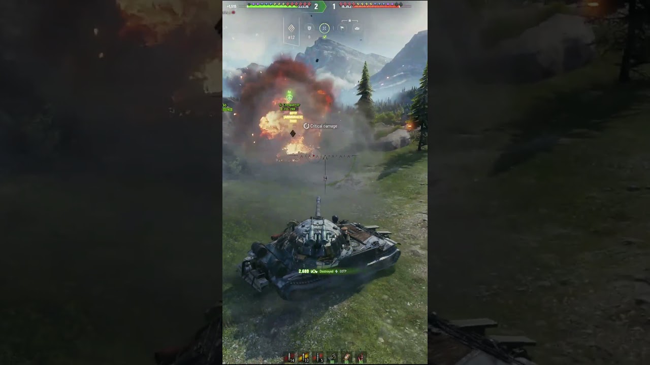 Tank goes BOOM! #highlights #worldoftanks #wot