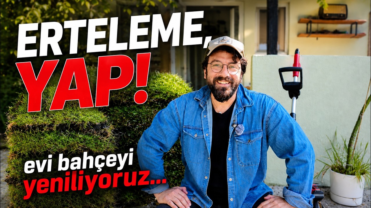Evi Bahçeyi Güzelleştiriyoruz: Bahçeye Çim Diktik! Tüm Süreç ve Maliyetler Bölüm #1
