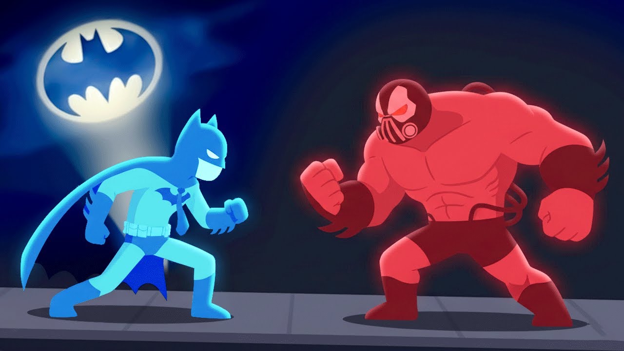 Playing as BATMAN in Stick It To The Stickman!