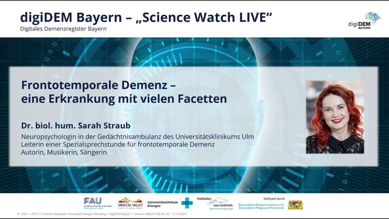 Webinar: Frontotemporale Demenz – eine Erkrankung mit vielen Facetten