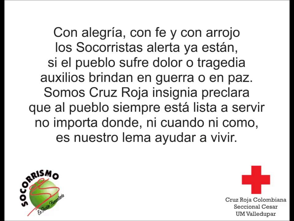 Himno Socorristas Cruz Roja Colombiana