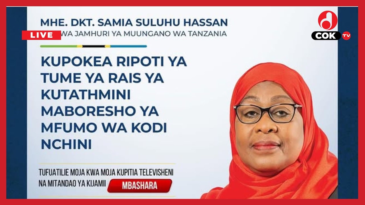 #coktvliveRAIS SAMIA AKIPOKEA RIPOTI YA TUME YA RAIS YA KUTATHMINI MABORESHO YA MFUMO WA KODI NCHINI