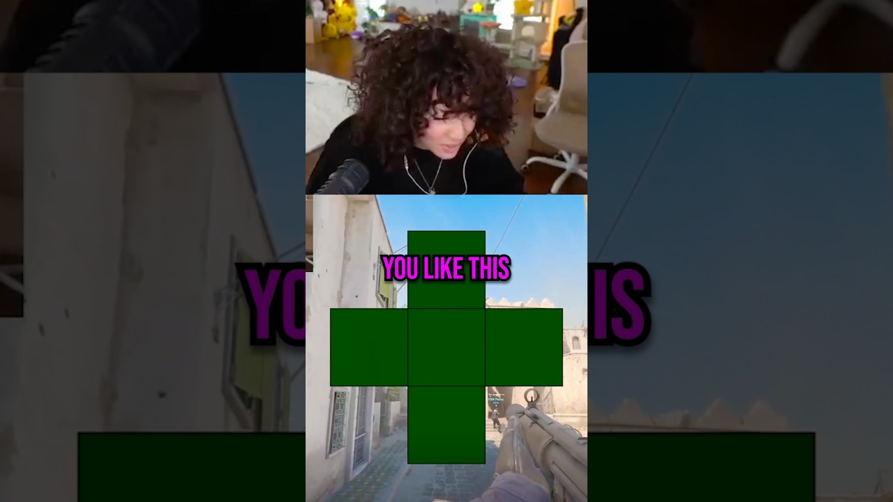 bro gave her the BEST cs2 crosshair😂