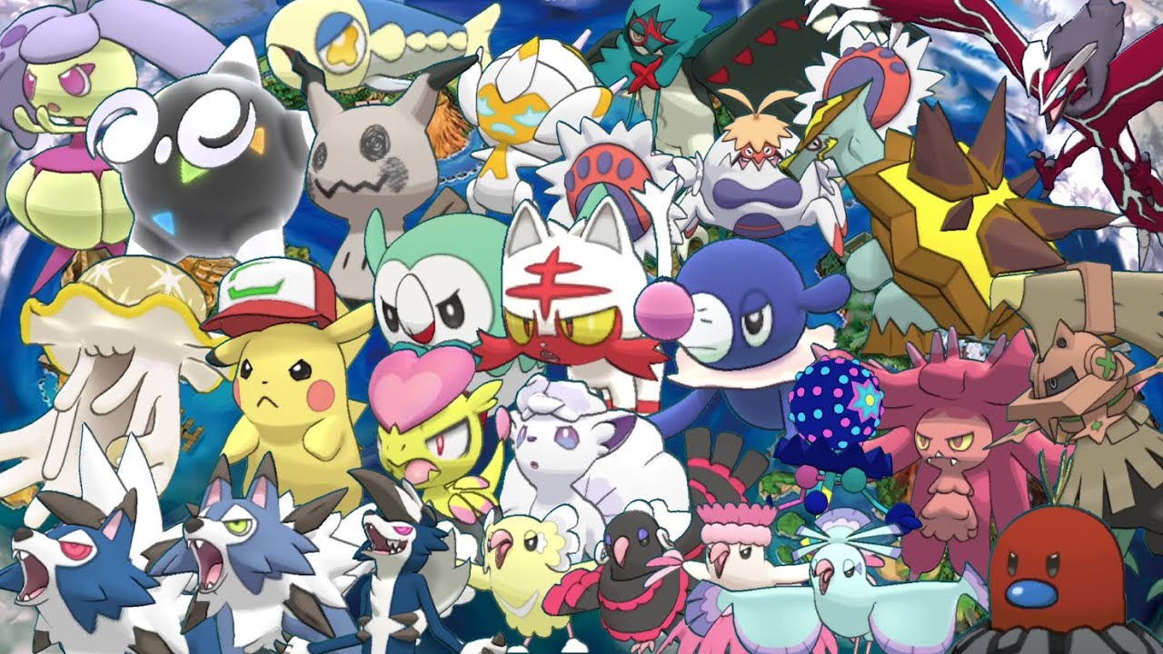I CAUGHT ALL GENERATION 7 SHINY POKÉMON FORMS!!!!