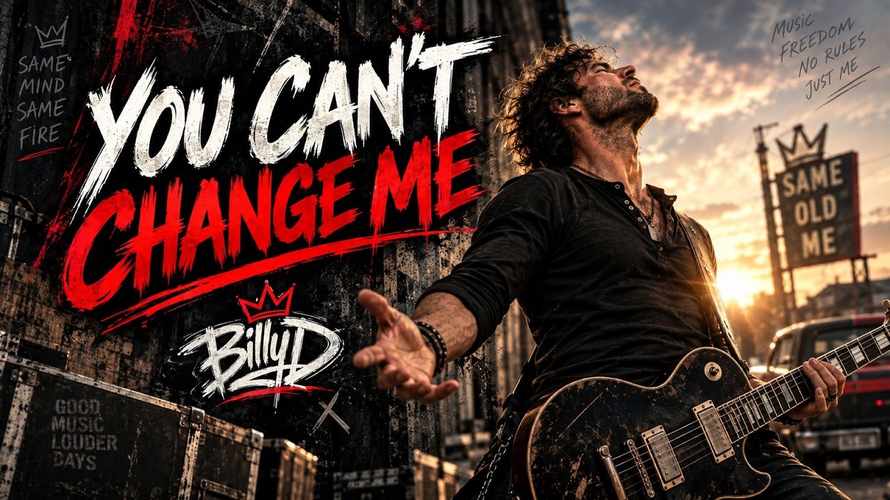 You Can't Change Me &ndash; Official Lyric Video | Original Americana Blues Rock Song | BillyD Music