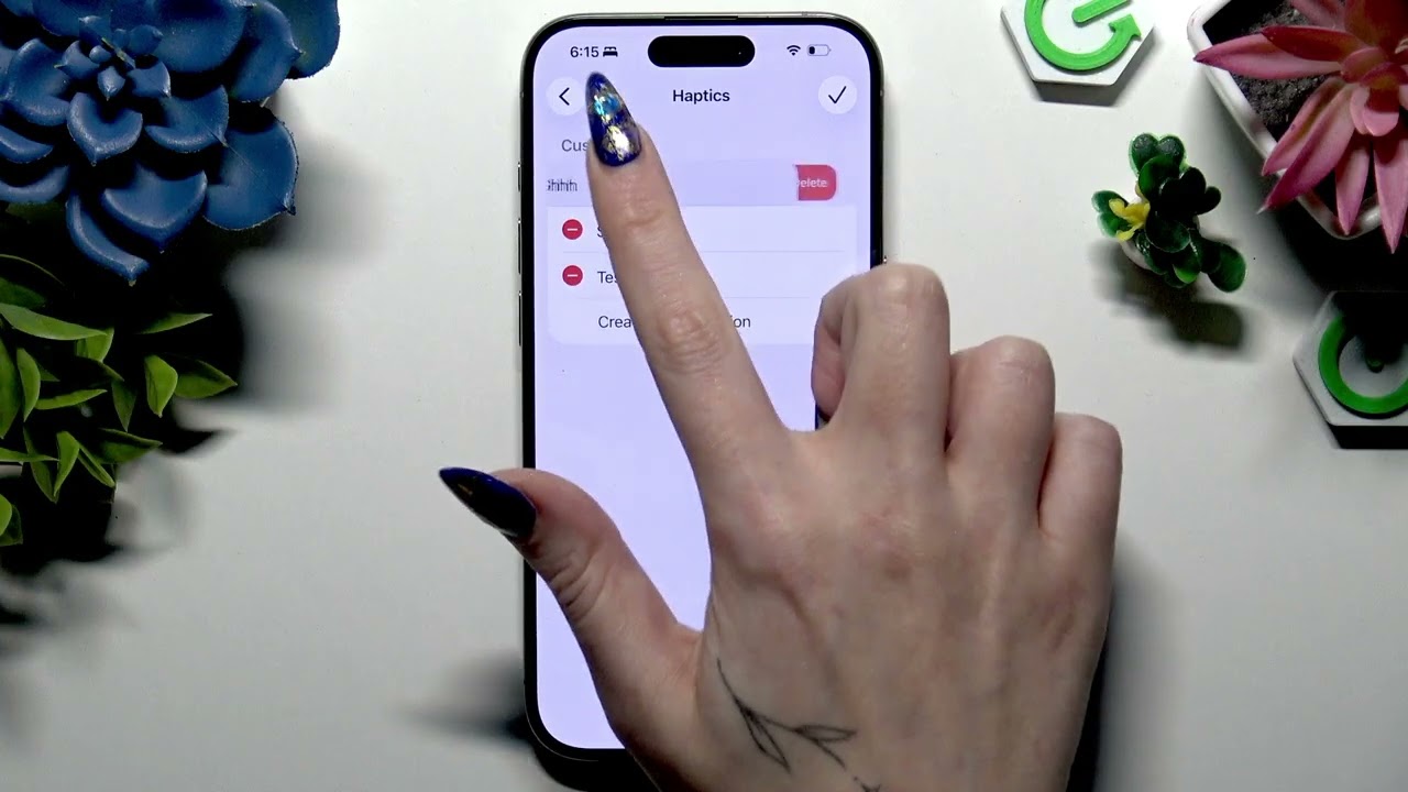 APPLE iPhone 15 Pro – How to Enter Vibration Settings
