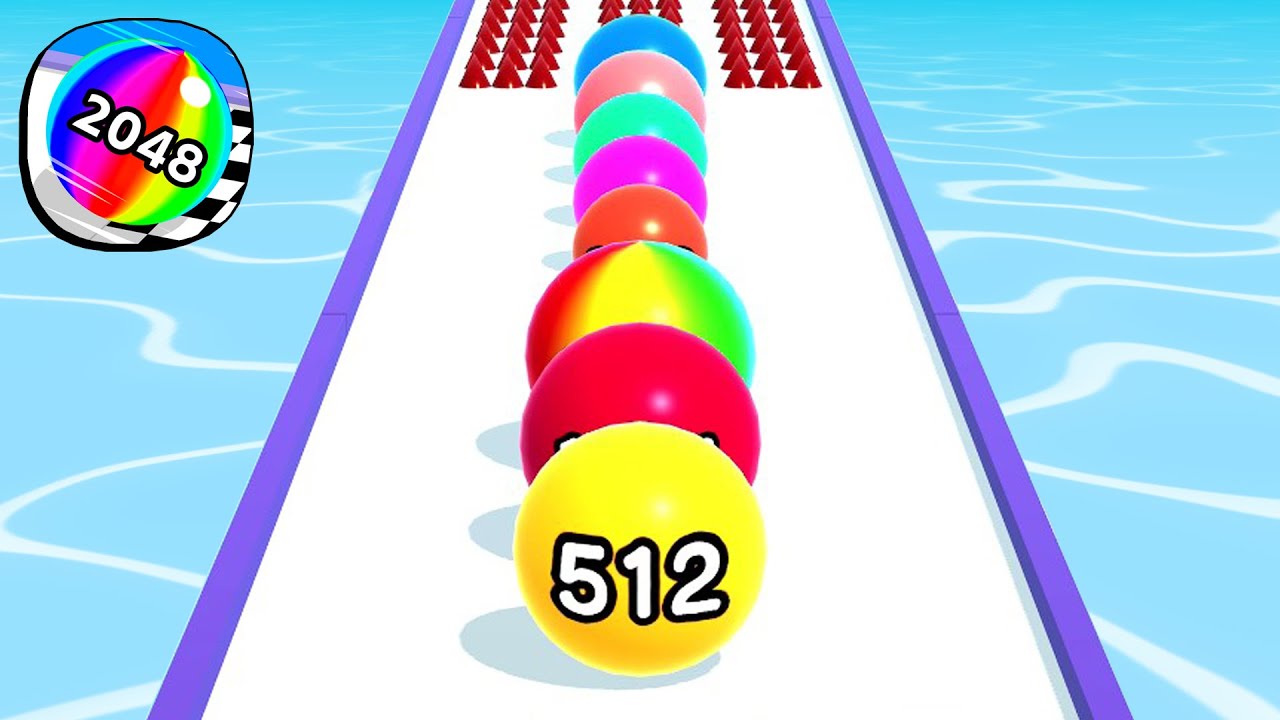 Ball Run 2048 - All Levels Gameplay Android, iOS ( Levels 4100 )