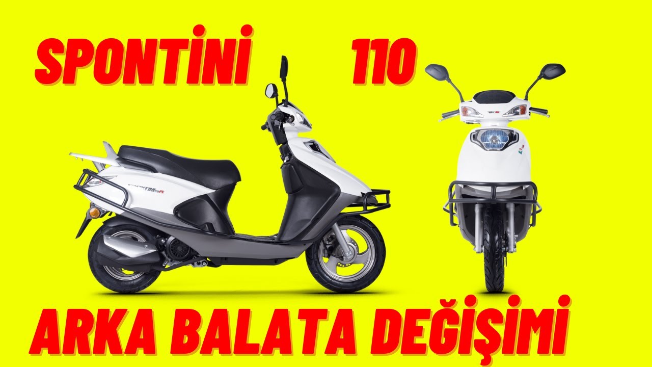 RKS SPONTİNİ 110 ARKA BALATA DEĞİŞİMİ - SÖKÜM - TAKIM - TAMİR - KAMPANA SÖKÜM TAKIM