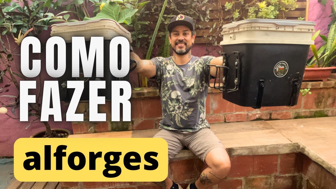 Como fazer Alforges com baldes de manteiga, facil e barato!