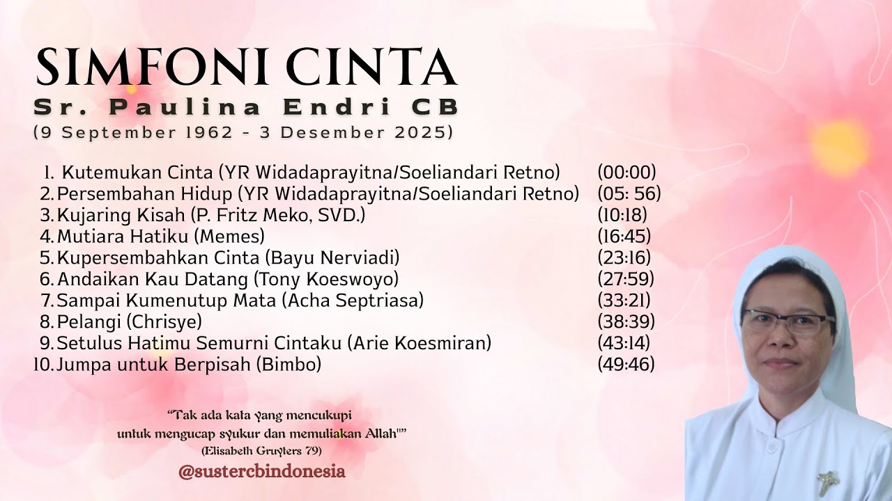 Simfoni Cinta (Cover Lagu oleh Sr. Paulina Endri CB)