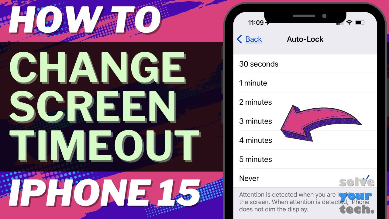 How to Change Screen Timeout on iPhone 15