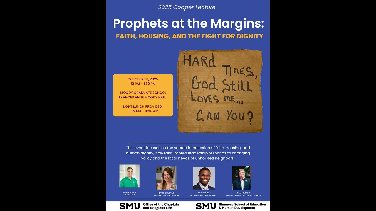 Cooper Lecture Series: Prophets at the Margins