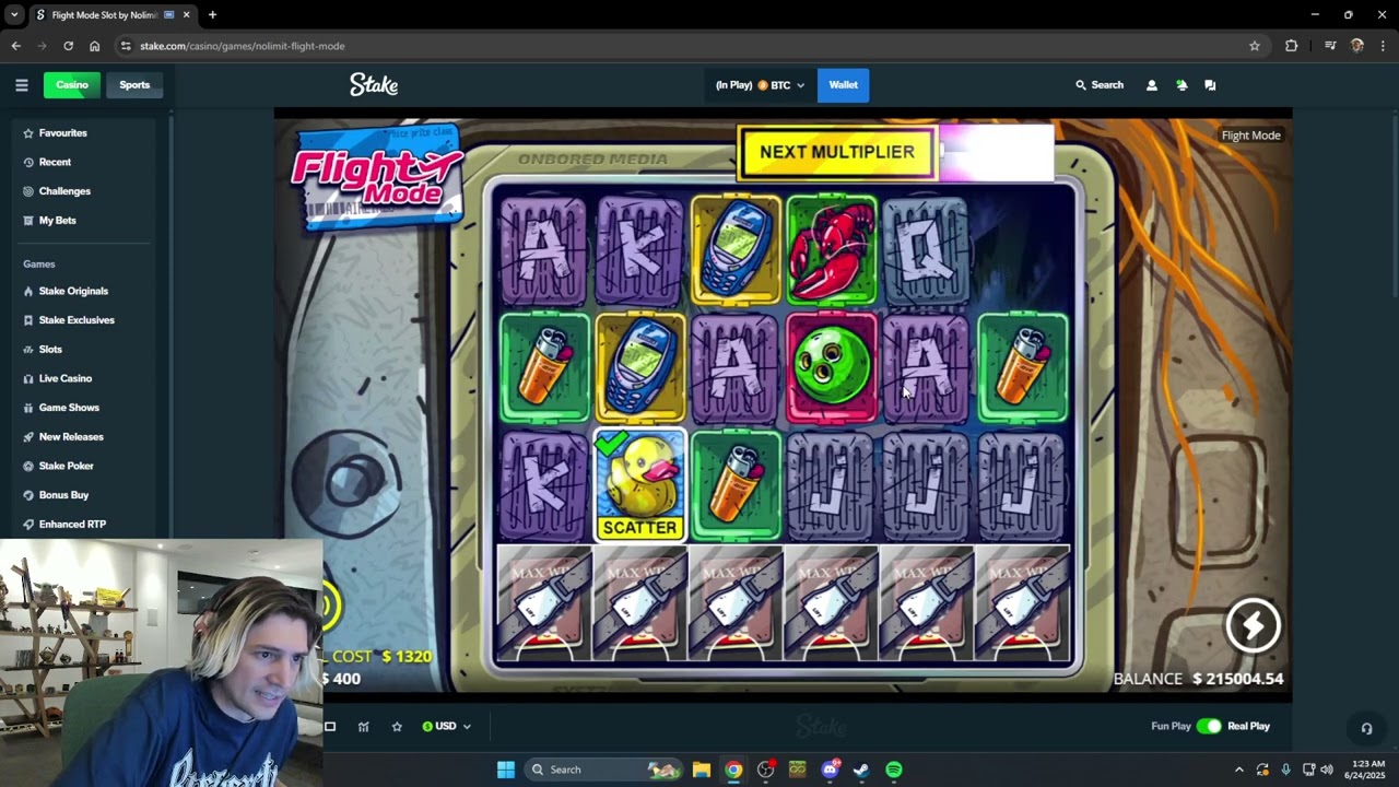 xQc plays Slots & Casino EP 64 - JUNE 24 2025