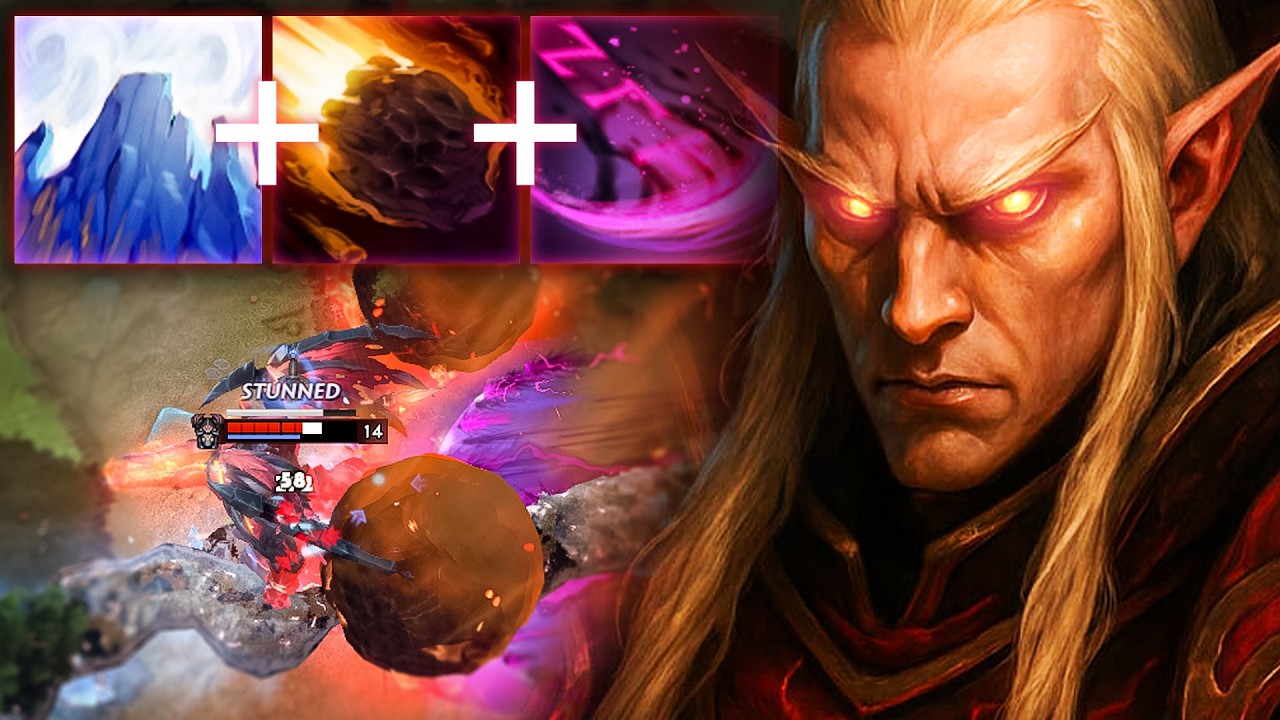 Invoker PERFECT Gameplay vs Phoenix & QoP Mid | Dota 2 Invoker