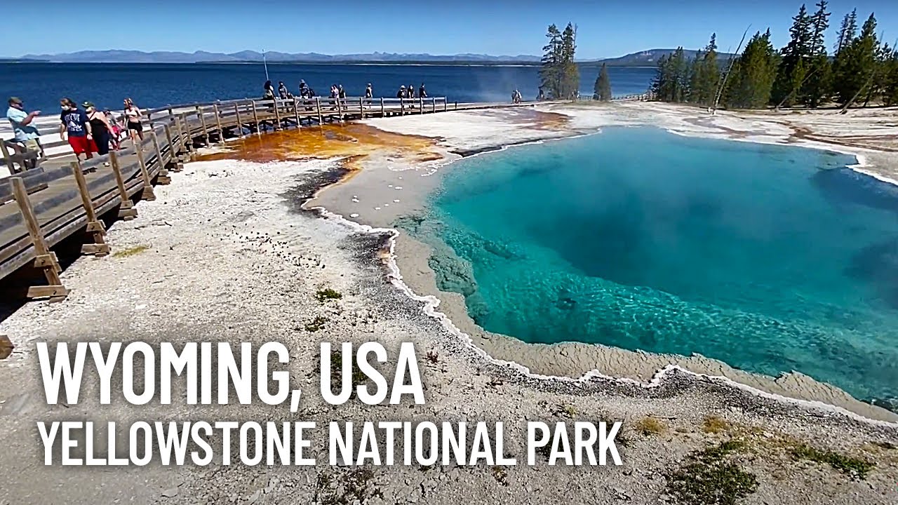 Yellowstone Abyss Pool Walking Tour - West Thumb Geyser Basin - Wyoming, USA