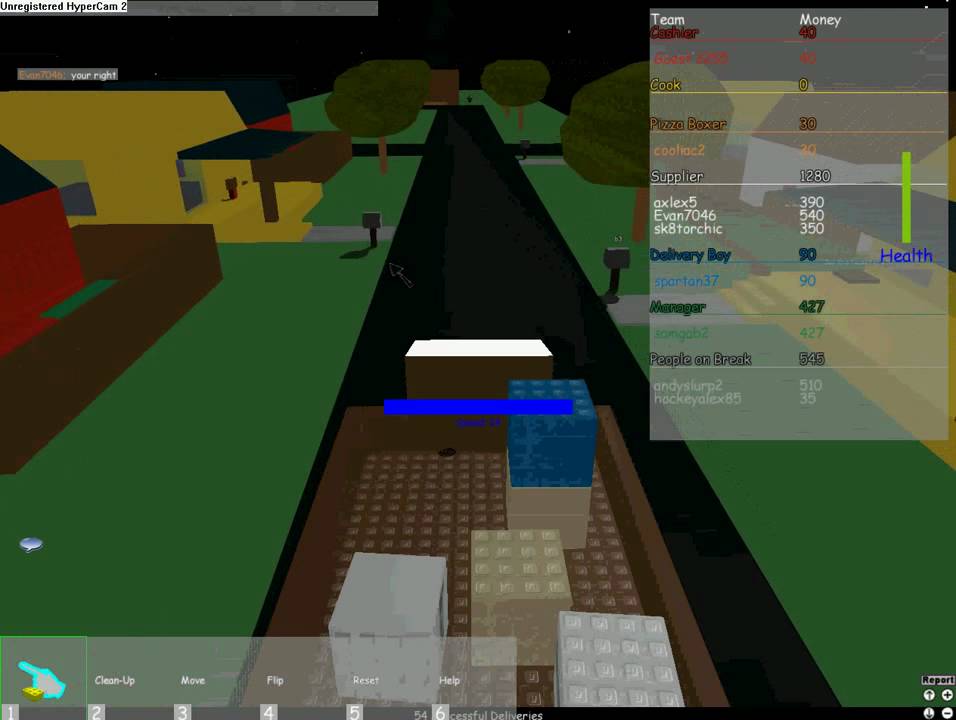 Roblox, work at a pizza place