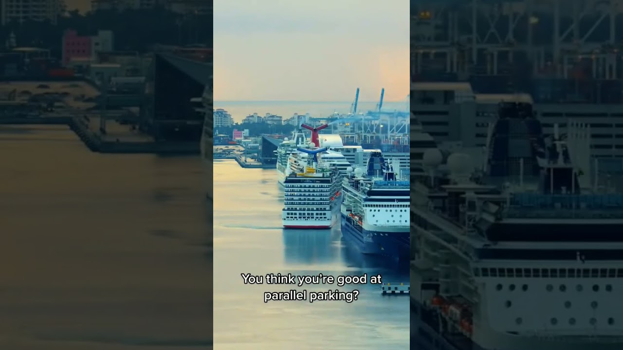 You think that you are good in Parallel Parking #parking #ship #shipping #passanger #ferry #world