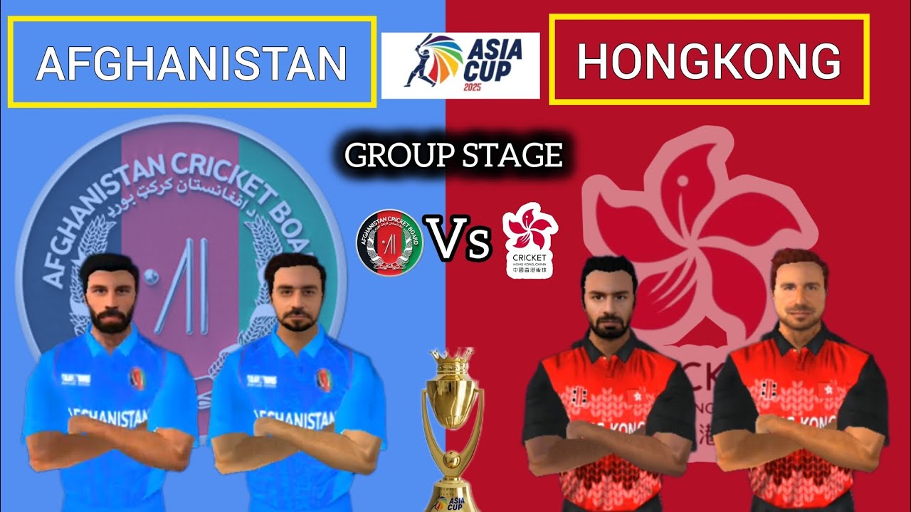 Asia Cup 🏆 2025 | Group Stage | Afghanistan 🇦🇫 Vs 🇭🇰 Hong Kong |