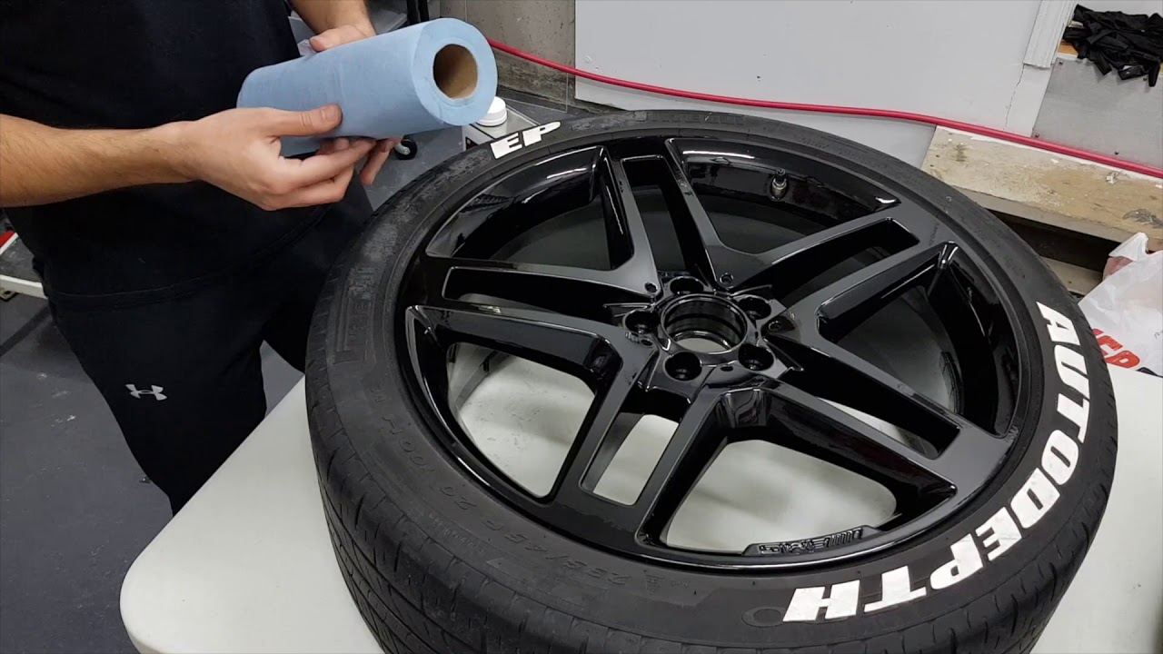 How to repair and install tire stickers