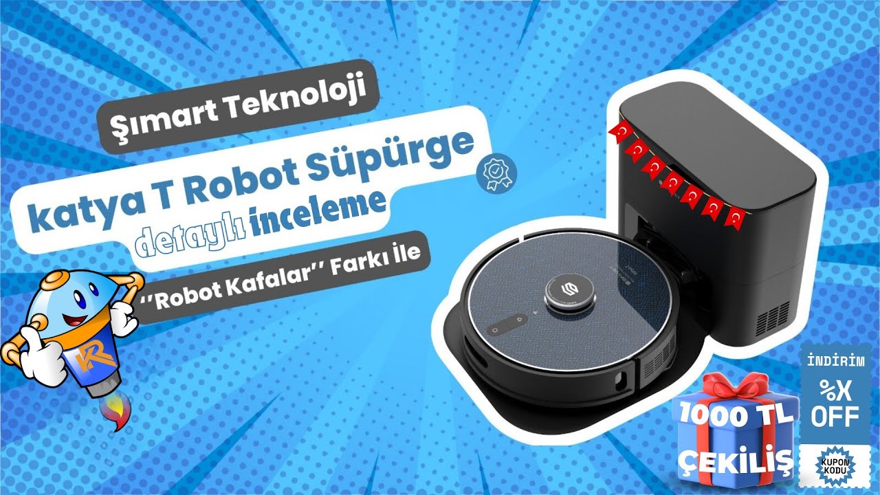 Şımart Katya T Robot Süpürge - Başka Video İzlemene Gerek YOK !