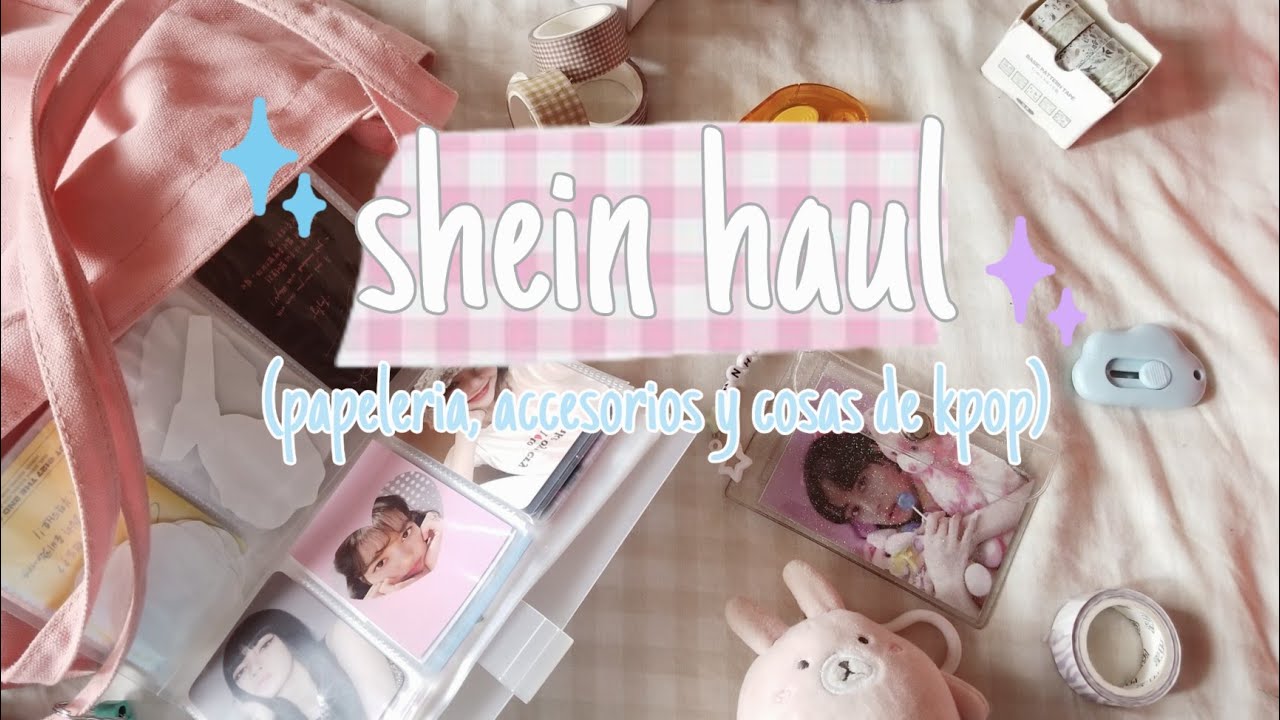 haul shein (papeleria, accesorios y cositas de kpop) 🍒