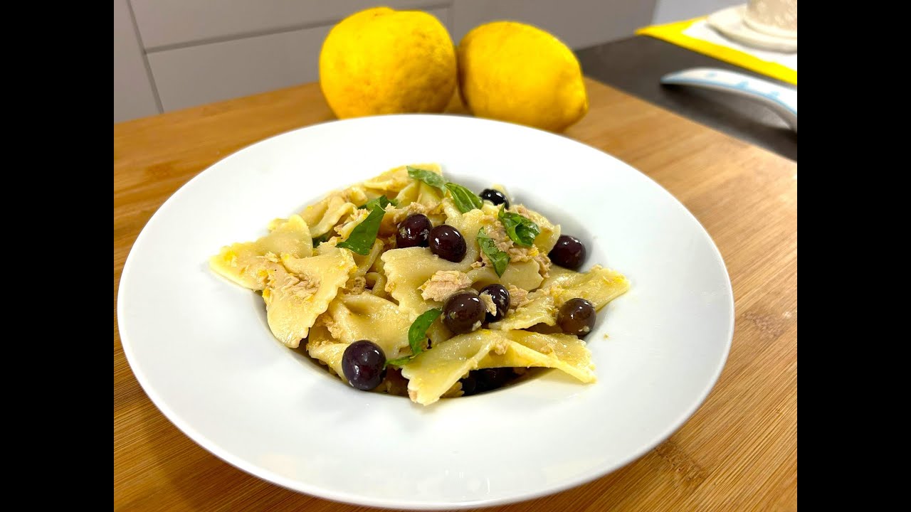 Pasta fredda al tonno e limone 😋 Rinfresca l'estate con gusto!