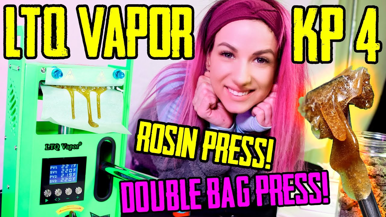 Double Bag Rosin Press! Overflowing Smash! LTQ Vapor KP-4 Review!