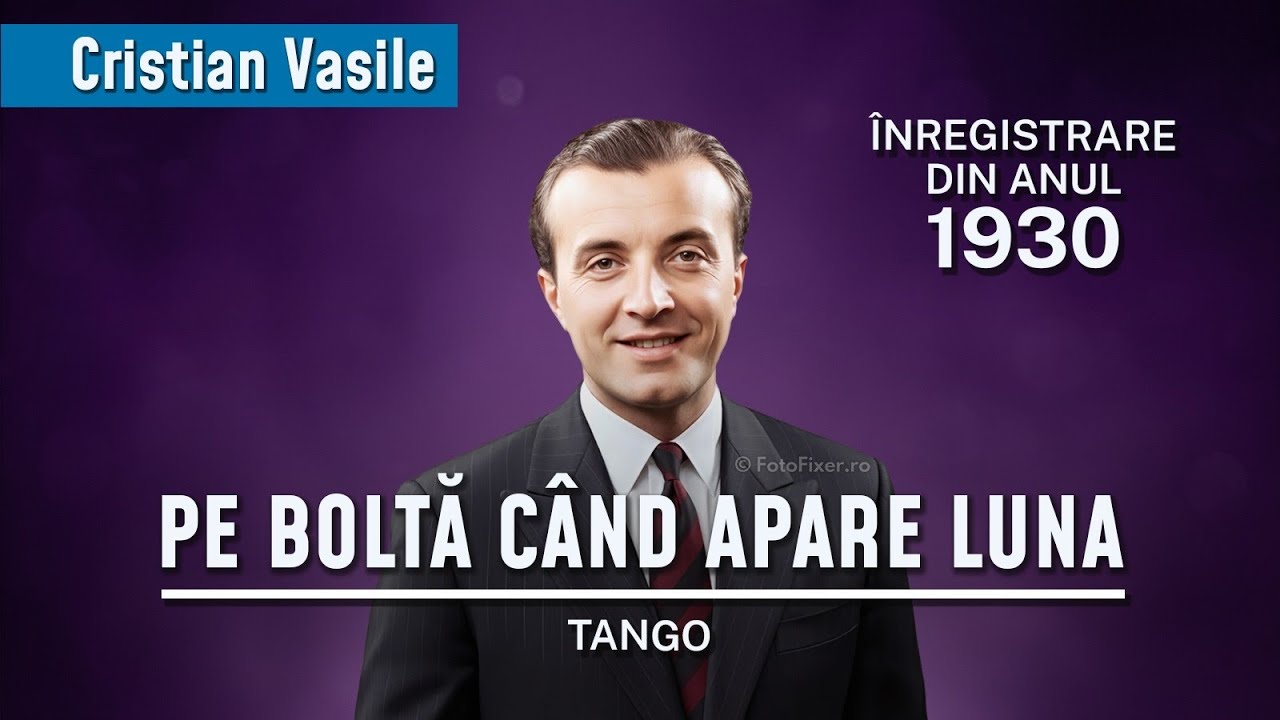 Cristian Vasile - Pe Bolta Când Apare Luna - 1930, remasterizată, cu versuri