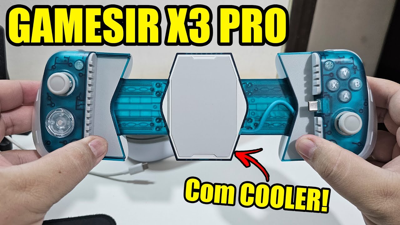 ELE EVOLUIU! GAMESIR X3 PRO o MELHOR CONTROLE PARA CELULAR com COOLER! ANÁLISE COMPLETA