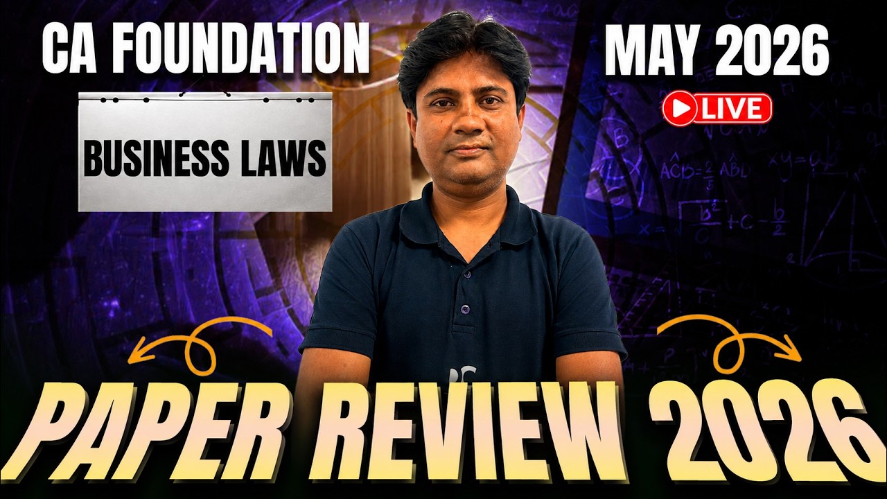 Business Laws Paper Review | CA Foundation May 2026