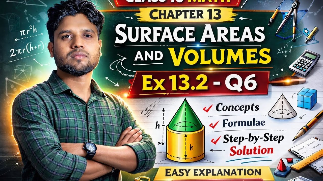 Class 10 Maths Chapter 13 | Surface Areas & Volumes Ex 13.2 Q6 Full Solution in Assamese | SEBA/CBSE