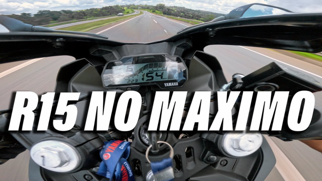 ACELEREI SEM DÓ A YAMAHA R15 NA RODOVIA COM GASOLINA PODIUM + CONSUMO