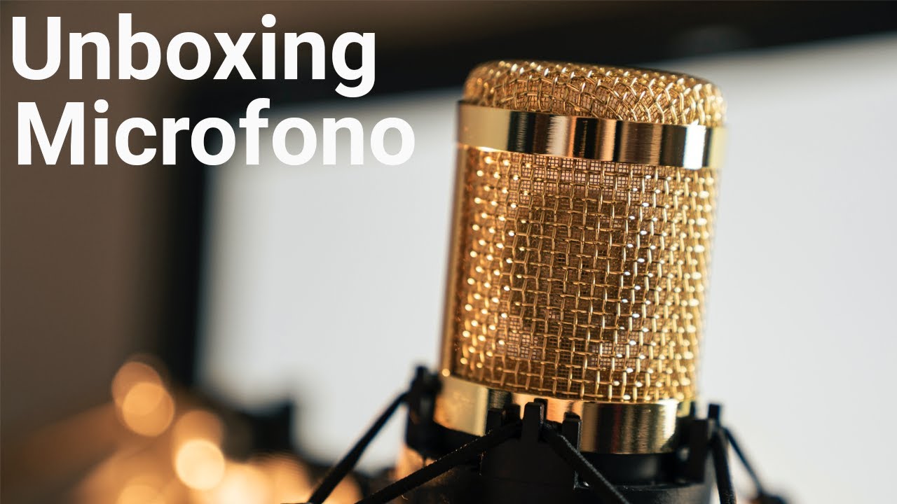 Micrófono de Condensador V8 con tarjeta de sonido - Unboxing 📦