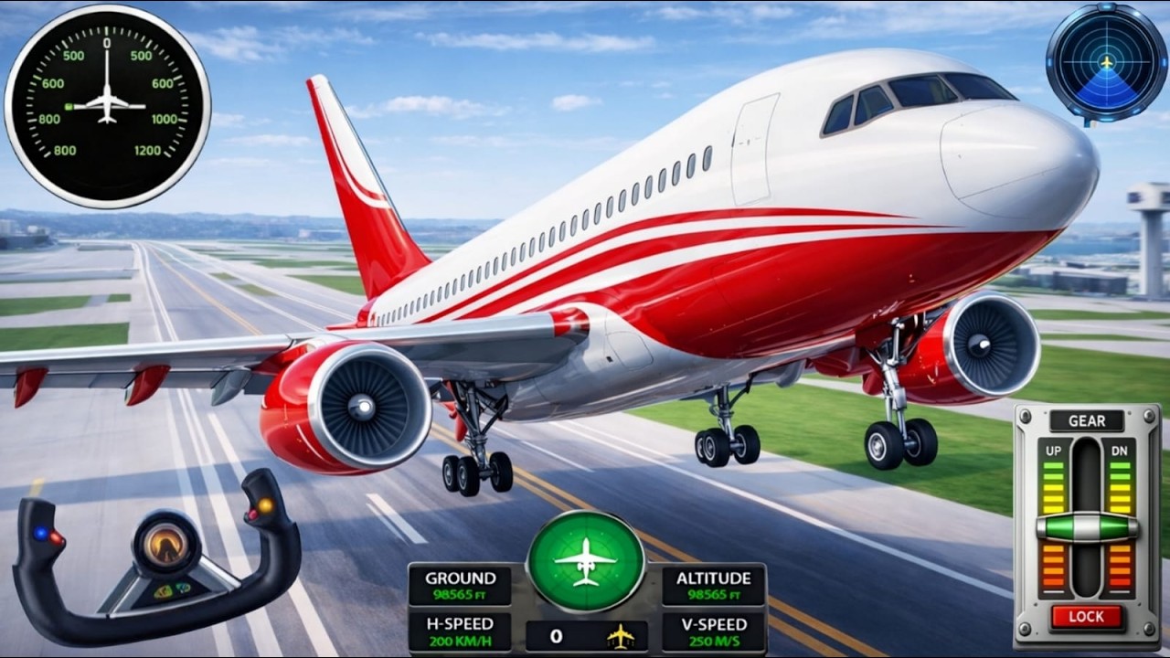 Flight Airplane City Pilot Simulator - Boeing Emergency Landing Goes Wrong 🚨✈️ (Android Gameplay)
