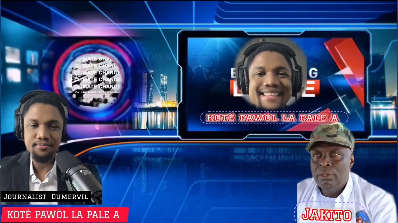 Jounalis ayisyen Dumervil ki adr&egrave;se l ak Jakito. J.S.J 