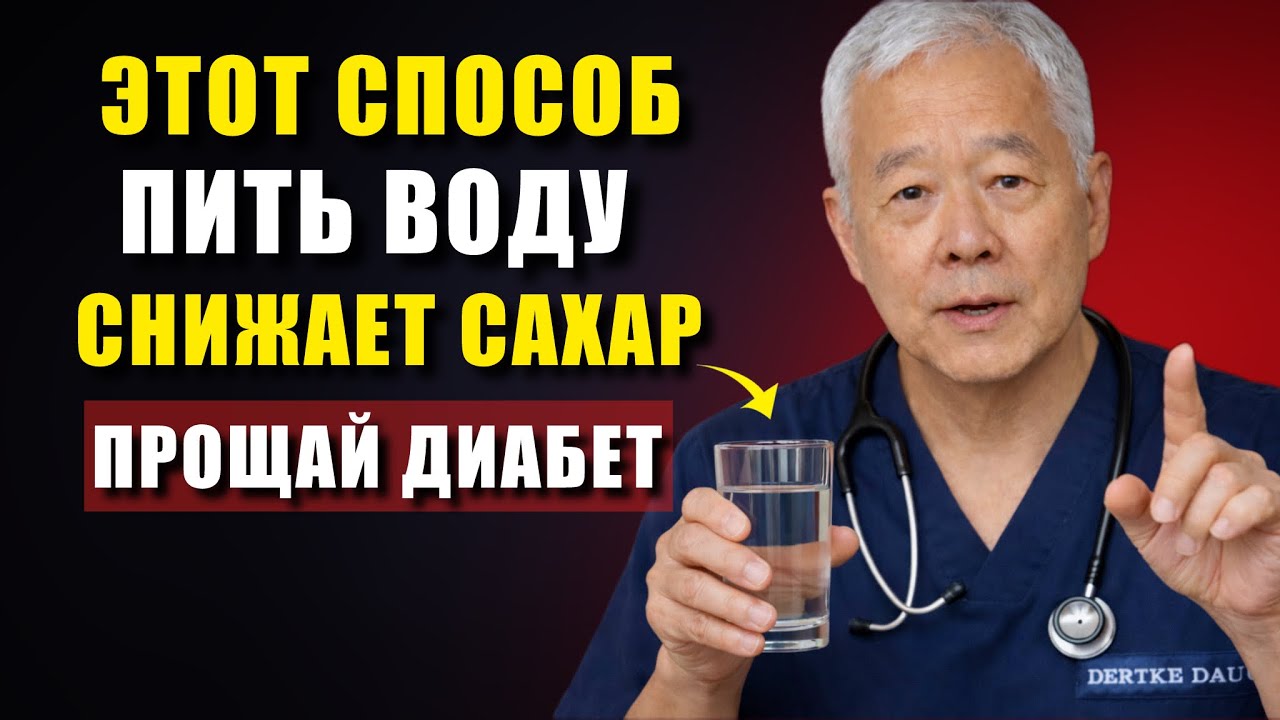 После 60 пейте воду так: доктор объясняет, как контролировать сахар и диабет