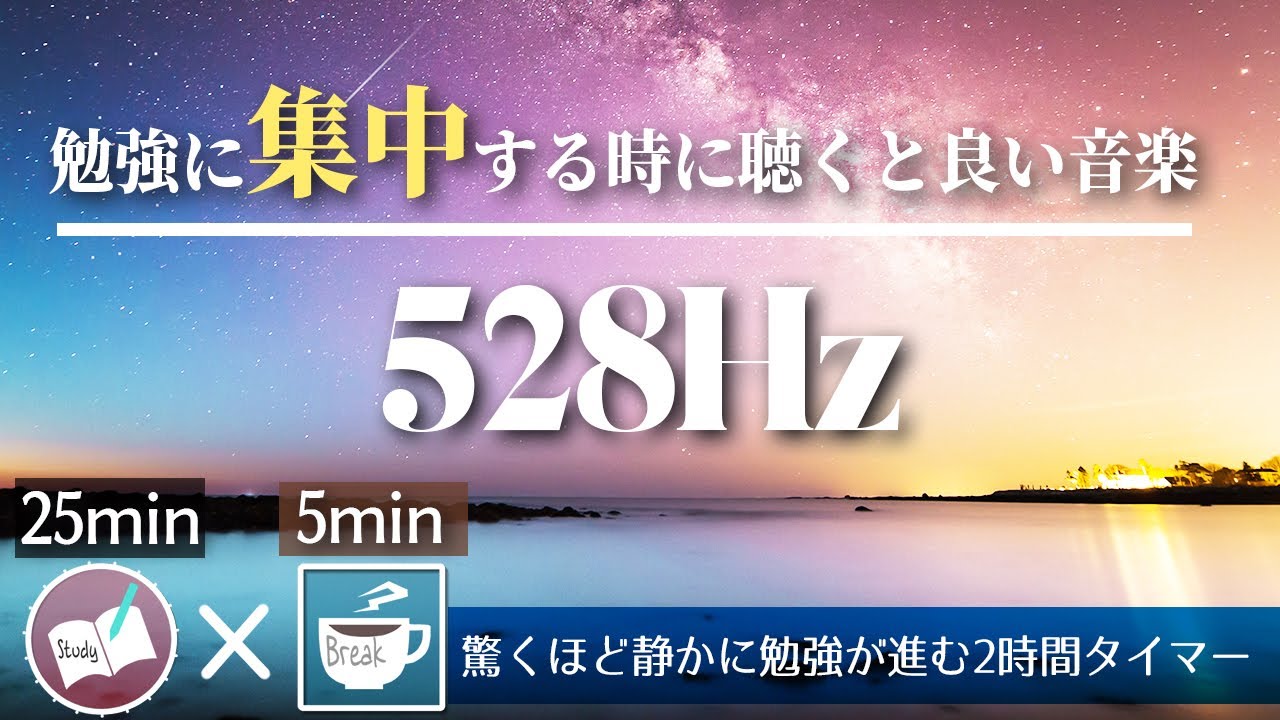 【ポモドーロ25分5分】勉強する時に集中したい人が聞くといい音楽