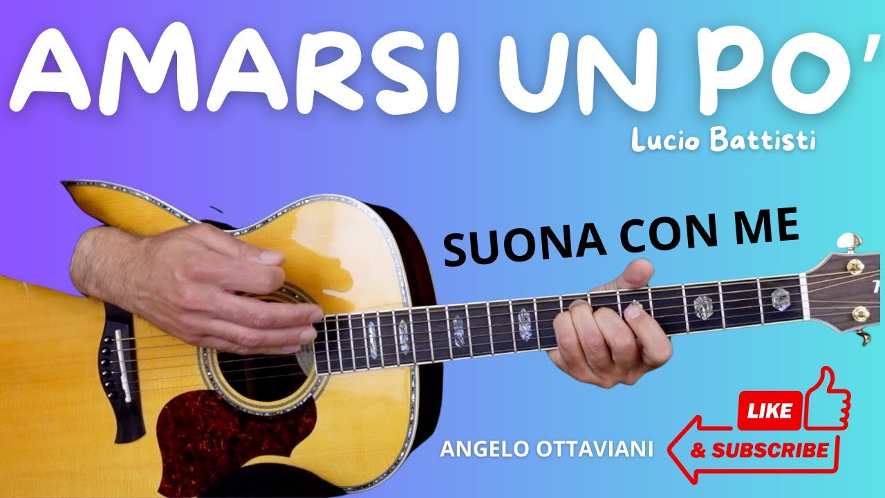 Lucio Battisti - Amarsi un po' - Testo e Accordi - Chitarra e Ukulele