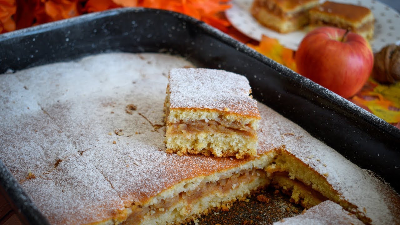 Lenja pita  sa jabukama -  Mera na čaše - Najjednostavniji i najbrži recept ( Apple Pie)