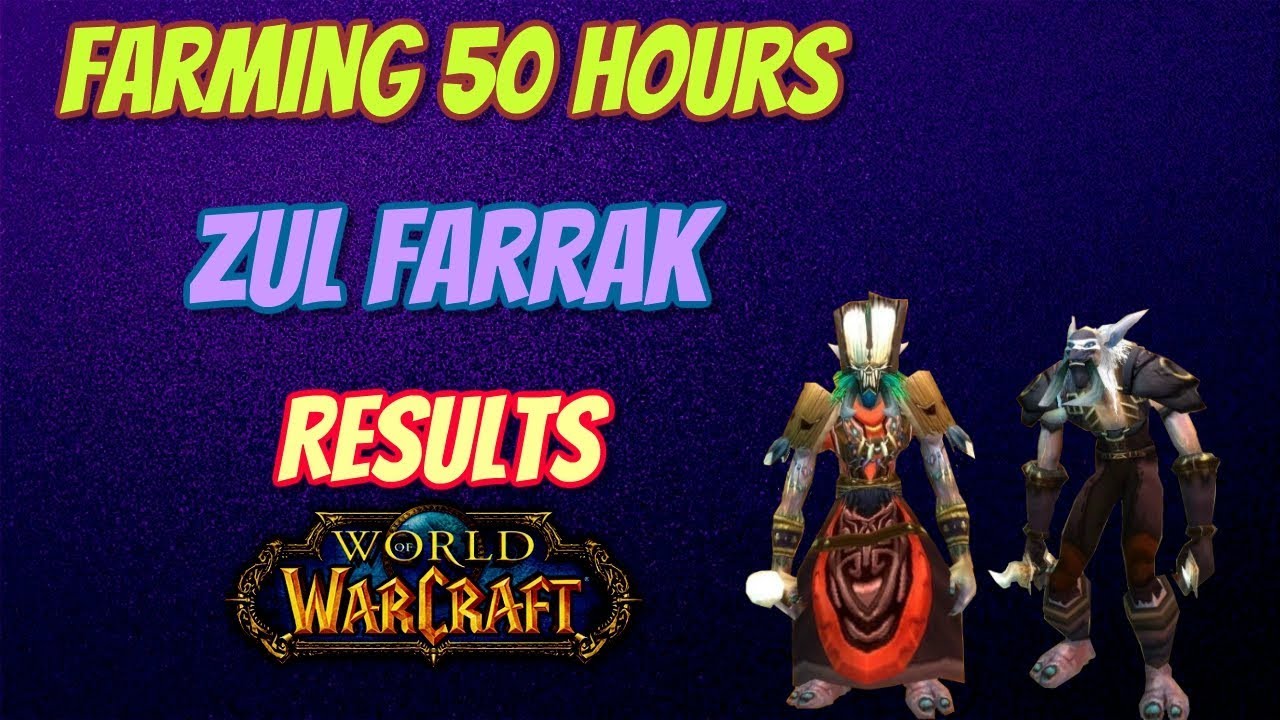 Loot From 50 Hours Zul Farrak - World of Warcraft