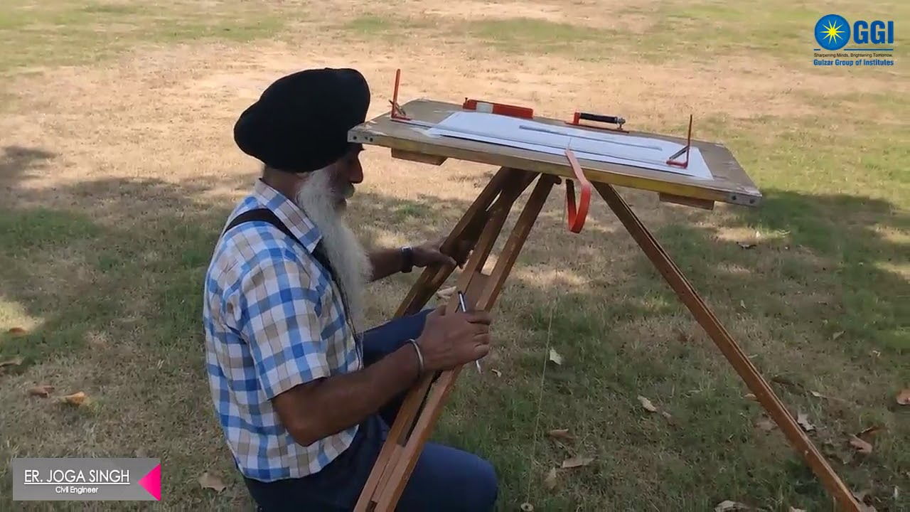 Plane Table Surveying: Orientation by Back Sight Method